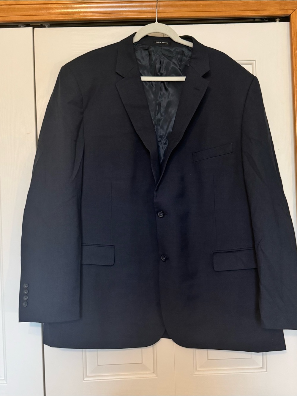 Pronto Uomo Navy Wool Men's Two-Button Suit Jacket